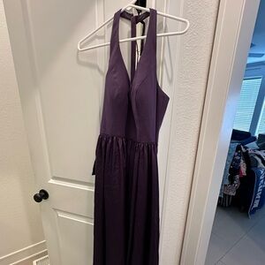 Purple bridesmaids dress